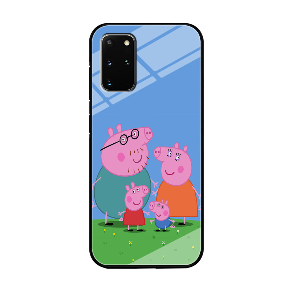 Peppa Pig Family Cartoon Samsung Galaxy S20 Plus Case