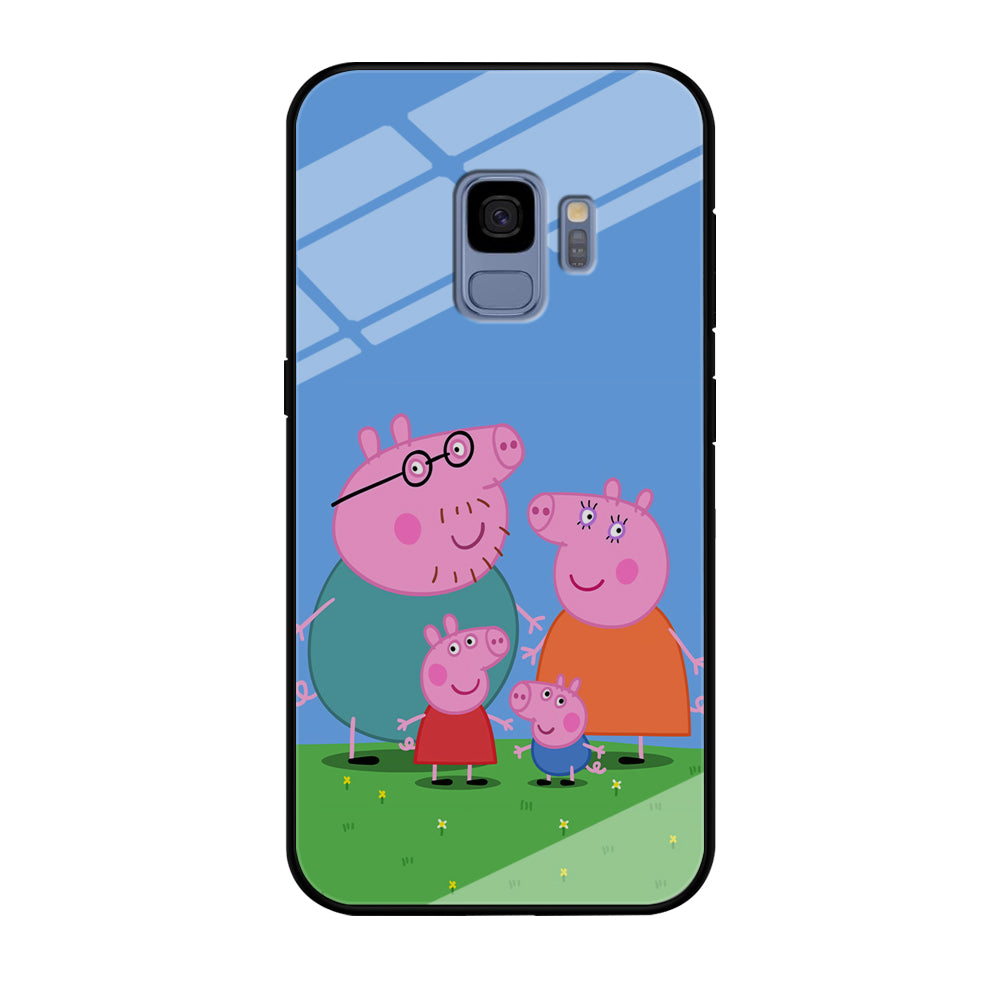 Peppa Pig Family Cartoon Samsung Galaxy S9 Case