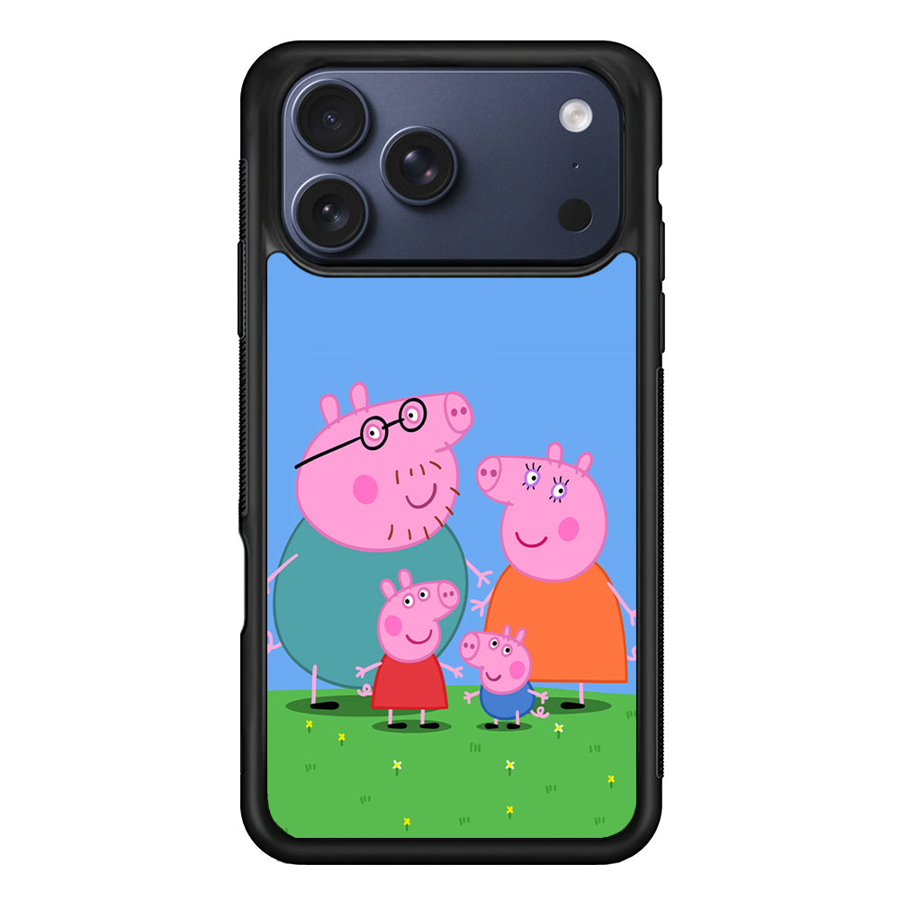 Peppa Pig Family Cartoon iPhone 17 Pro Max Case - Altracase