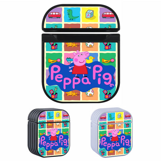 Peppa Pig The Playground Collage Apple AirPods Case-AirPod Case-Altracase
