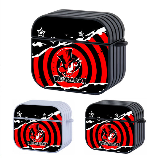 Persona 5 Take Your Heart Hard Plastic Case Cover For Apple Airpods 3