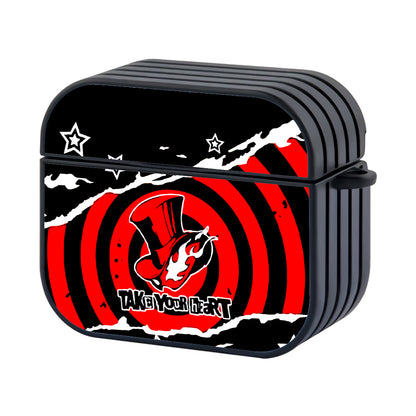 Persona 5 Take Your Heart Hard Plastic Case Cover For Apple Airpods 3