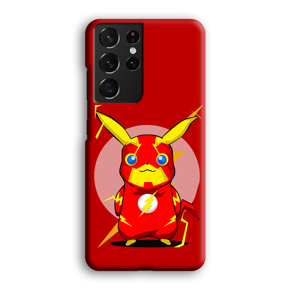 Pikachu in The Flash's Costume Samsung Galaxy S22 Ultra Case