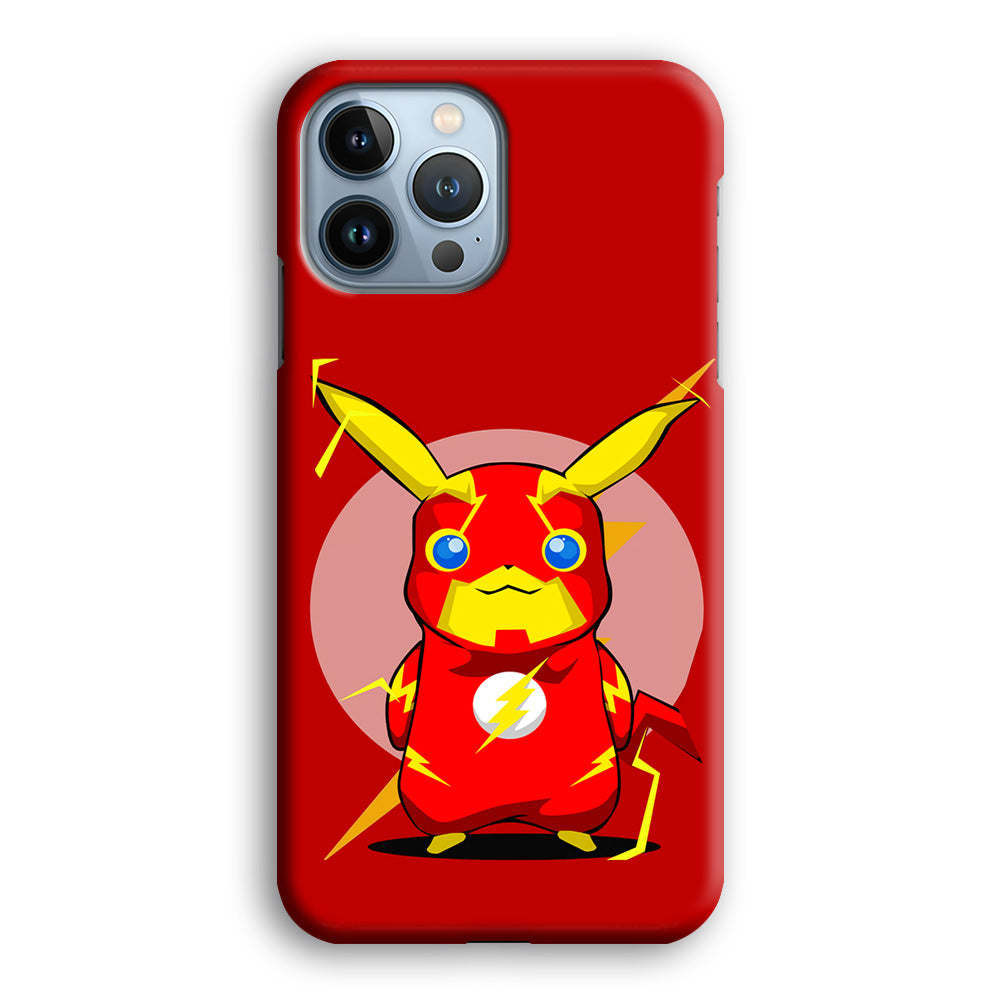 Pikachu in The Flash's Costume iPhone 14 Pro Max Case