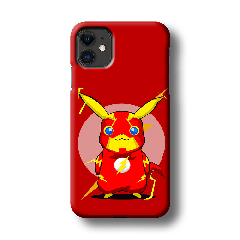 Pikachu in The Flash's Costume iPhone 11 Case