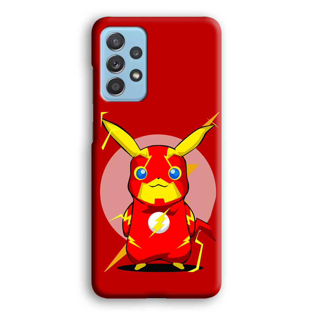 Pikachu in The Flash's Costume Samsung Galaxy A52 Case