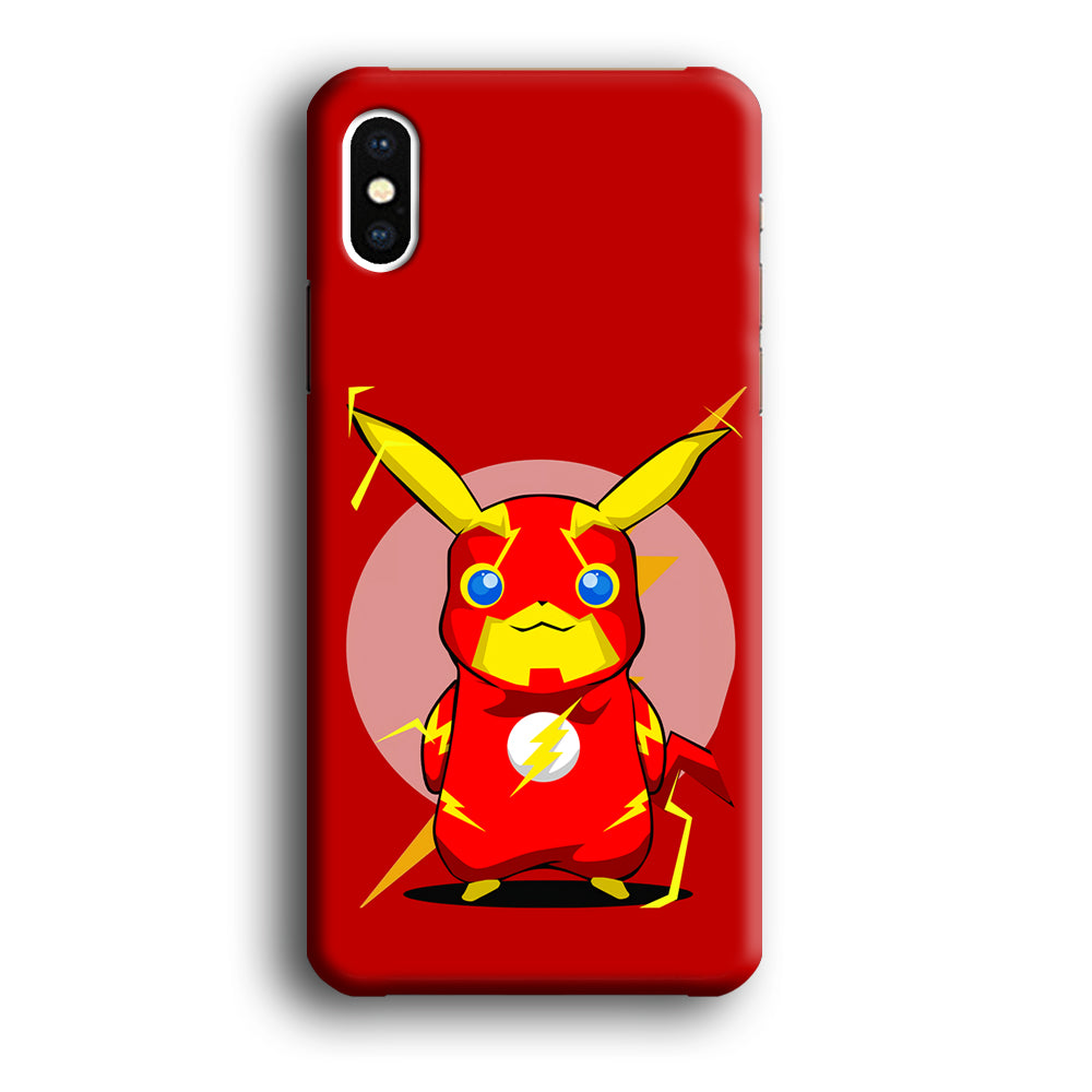 Pikachu in The Flash's Costume iPhone X Case