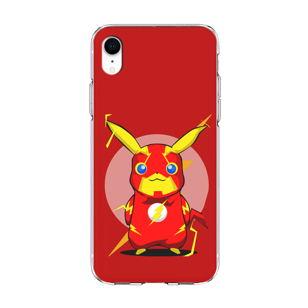 Pikachu in The Flash's Costume iPhone XR Case