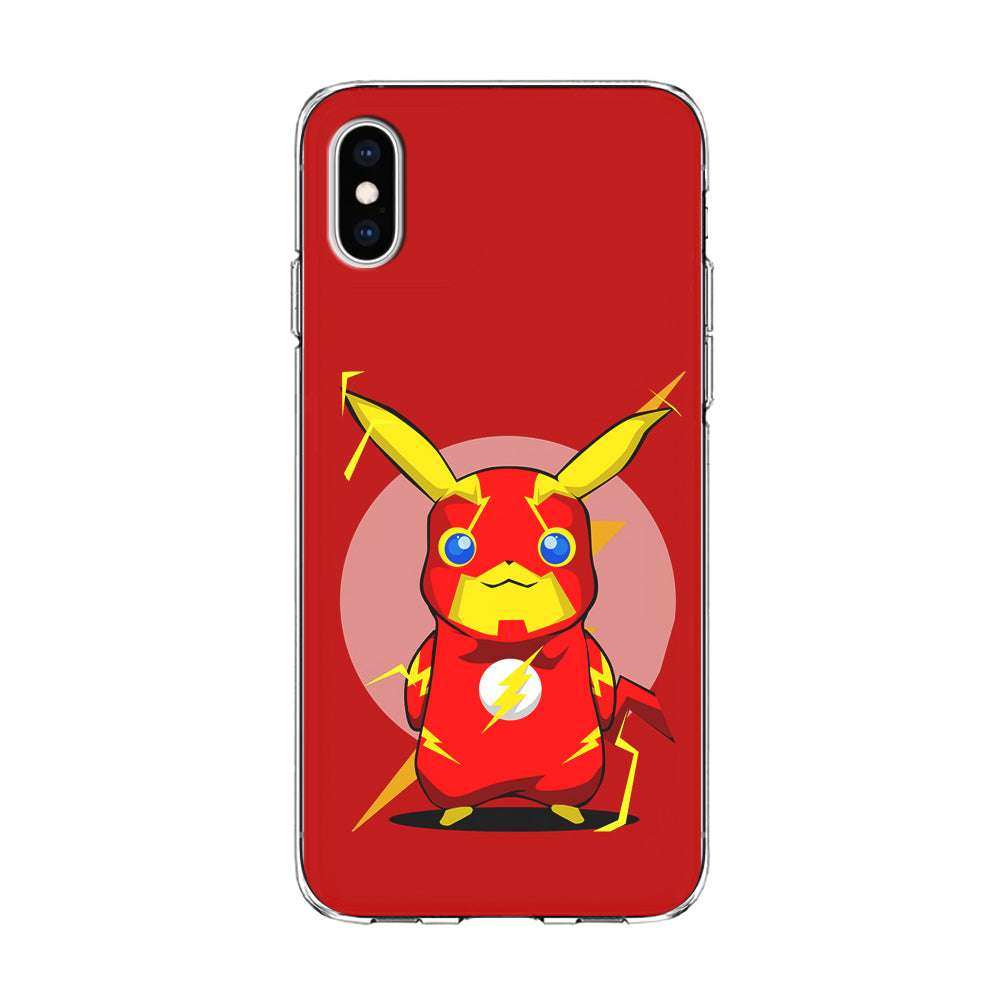 Pikachu in The Flash's Costume iPhone Xs Case