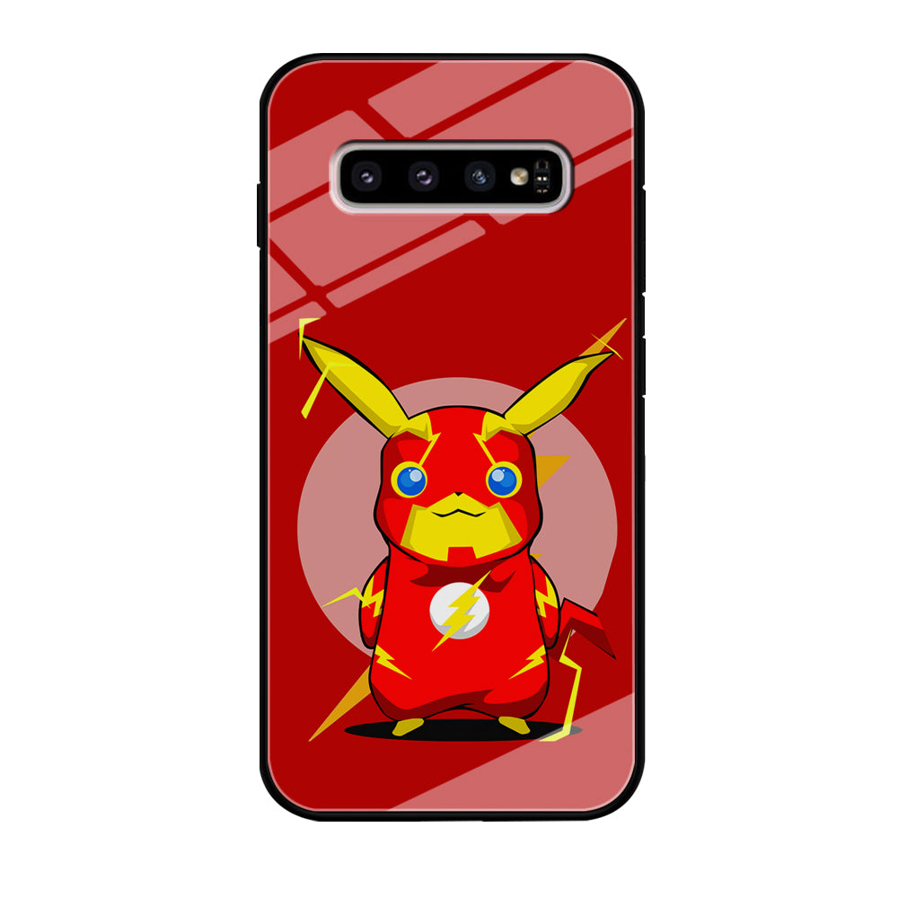 Pikachu in The Flash's Costume Samsung Galaxy S10 Plus Case