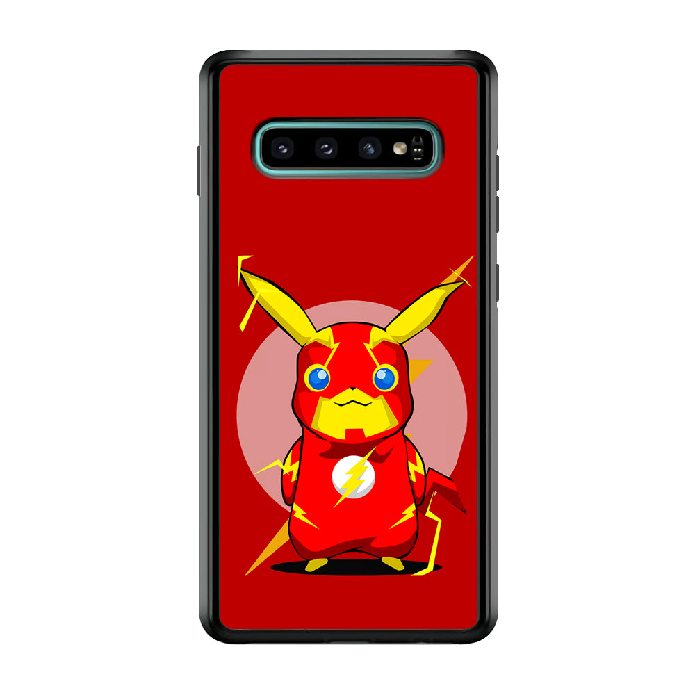 Pikachu in The Flash's Costume Samsung Galaxy S10 Case