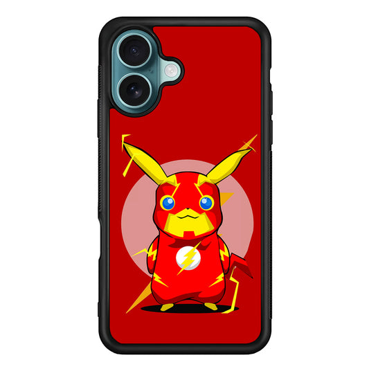 Pikachu in The Flash's Costume iPhone 16 Plus Case - Altracase