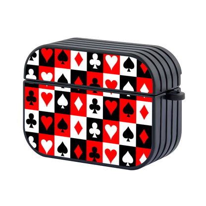 Playing Card Symbols Hard Plastic Case Cover For Apple Airpods Pro