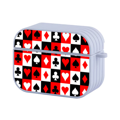 Playing Card Symbols Hard Plastic Case Cover For Apple Airpods Pro