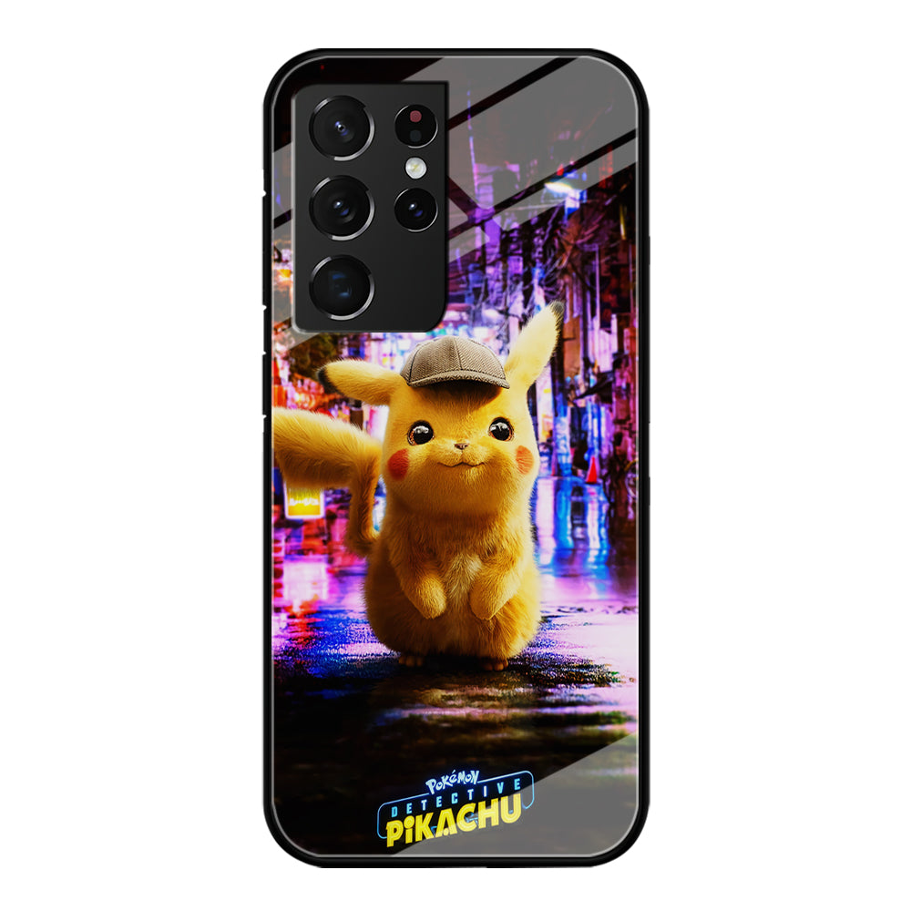 Pokemon Detective Pikachu Samsung Galaxy S21 Ultra Case-Phone Case-Tempered Glass Case-Altracase