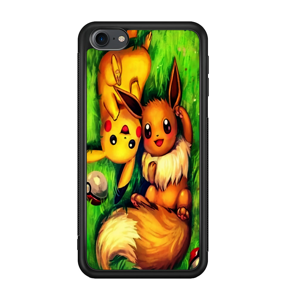 Pokemon Eevee and Pikachu iPod Touch 6 Case