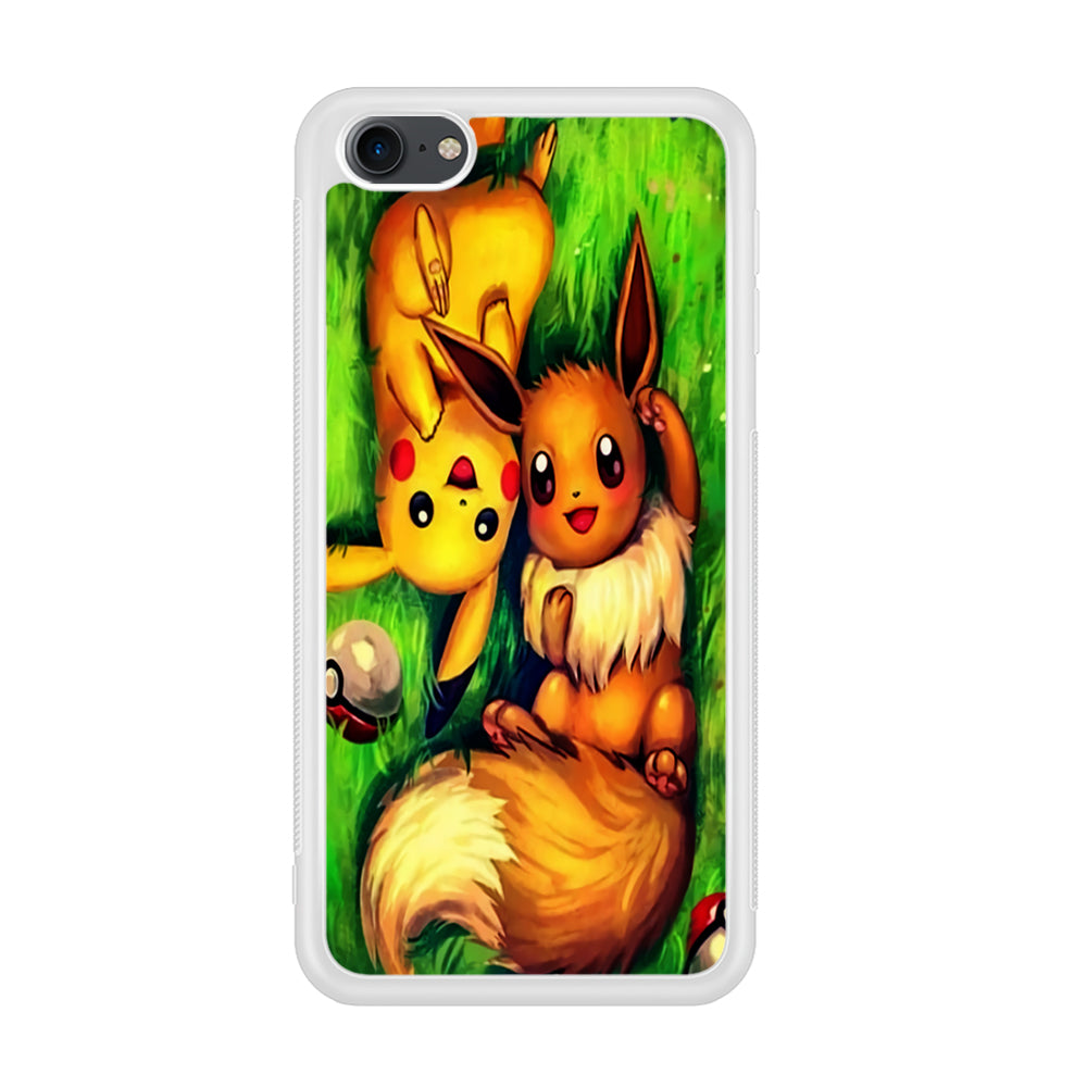 Pokemon Eevee and Pikachu iPod Touch 6 Case