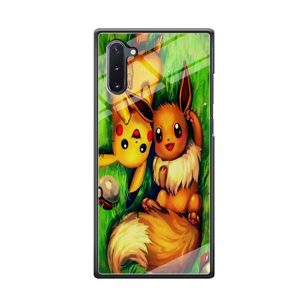 Pokemon Eevee and Pikachu Samsung Galaxy Note 10 Case