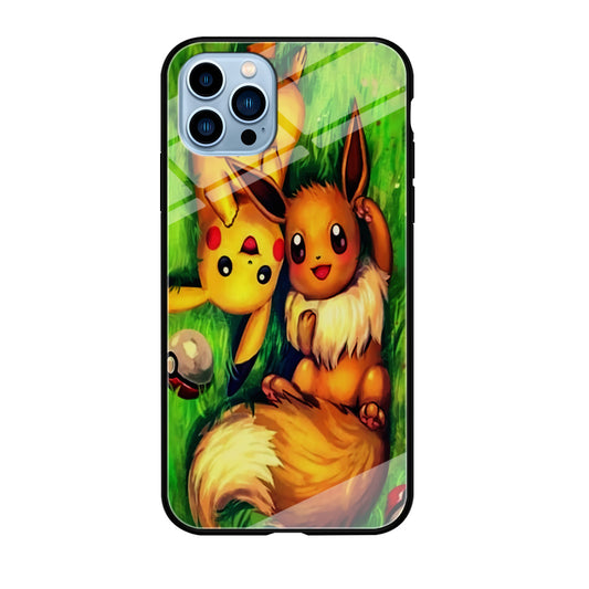 Pokemon Eevee and Pikachu iPhone 12 Pro Max Case