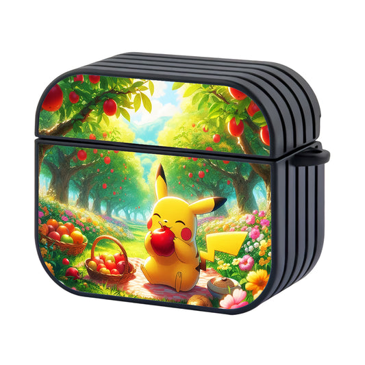 Pokemon Pikachu Eating Apple Apple Airpods 3 Case - AirPod Case - Altracase