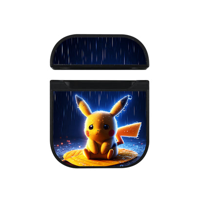 Pokemon Pikachu Sad Face Apple AirPods Case-AirPod Case-Black-Altracase
