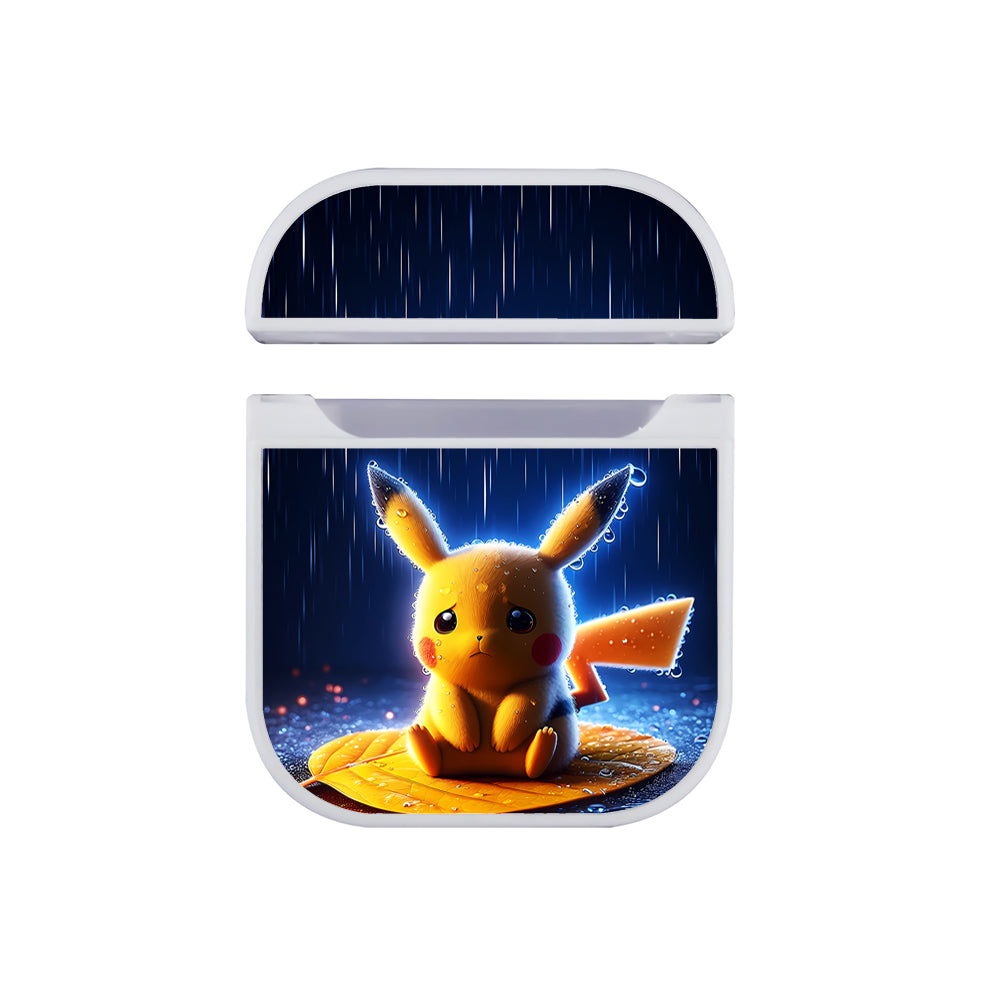 Pokemon Pikachu Sad Face Apple AirPods Case-AirPod Case-White-Altracase