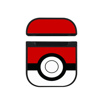 Pokemon Pokeball Red White Apple AirPods Case-AirPod Case-Black-Altracase