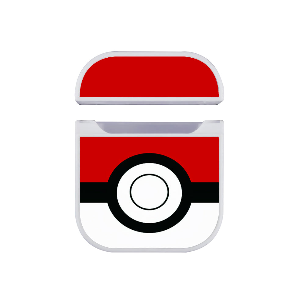 Pokemon Pokeball Red White Apple AirPods Case-AirPod Case-White-Altracase