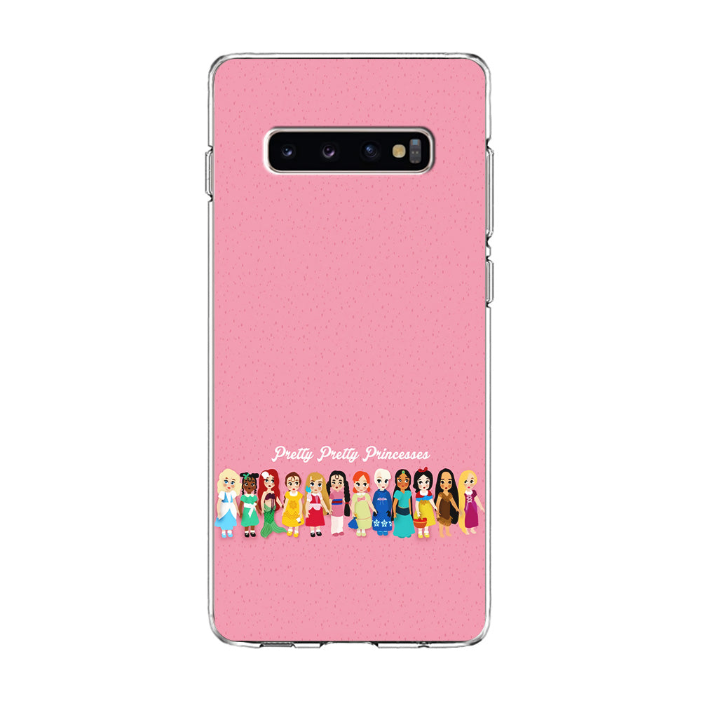 Pretty Pretty Princesses Pink Samsung Galaxy S10 Plus Case