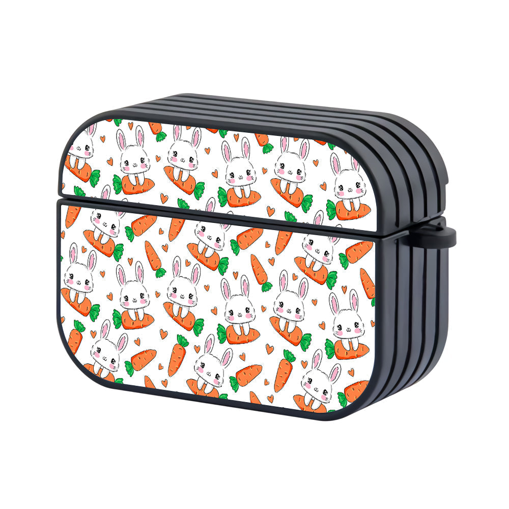 Rabbit and Carrot Pattern Apple AirPods Pro 3 Case - Altracase
