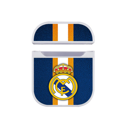 Real Madrid CF Logo Pattern Apple AirPods Case-AirPod Case-White-Altracase