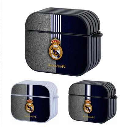 Real Madrid FC Logo Hard Plastic Case Cover For Apple Airpods 3