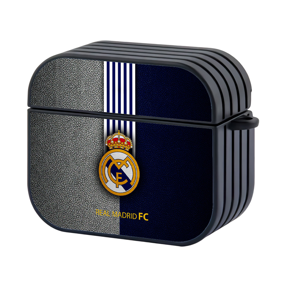 Real Madrid FC Logo Hard Plastic Case Cover For Apple Airpods 3