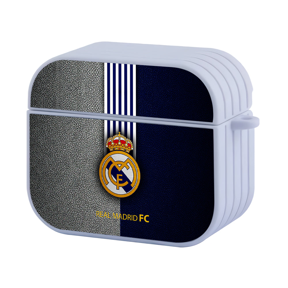 Real Madrid FC Logo Hard Plastic Case Cover For Apple Airpods 3