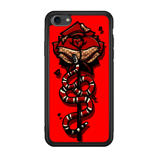 Red Rose Red Snake iPhone SE 3 2022 Case