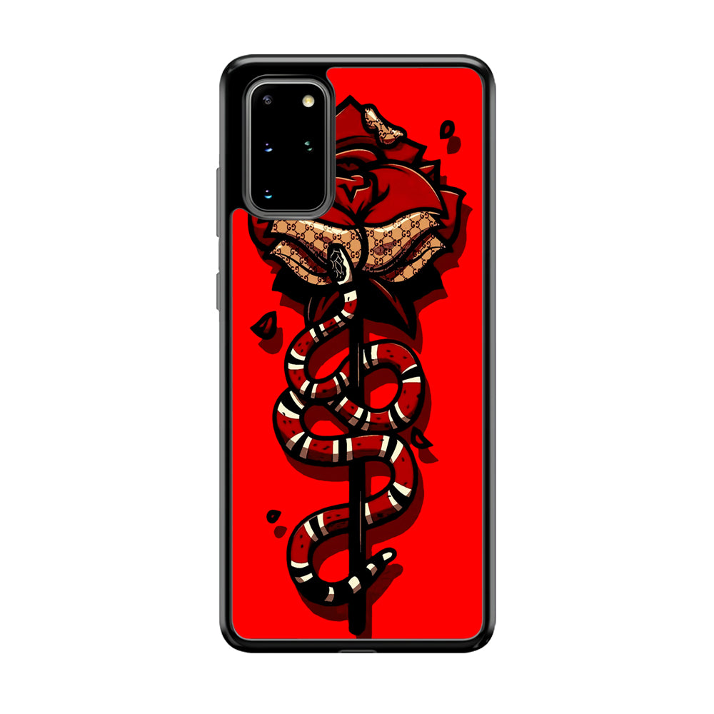 Red Rose Red Snake Samsung Galaxy S20 Plus Case