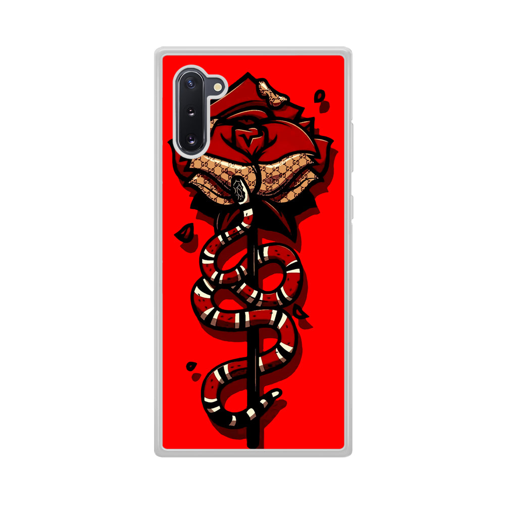 Red Rose Red Snake Samsung Galaxy Note 10 Case