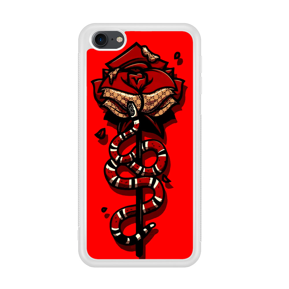 Red Rose Red Snake iPod Touch 6 Case