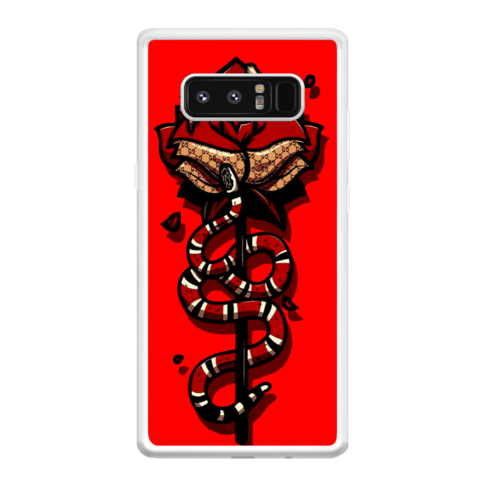 Red Rose Red Snake Samsung Galaxy Note 8 Case
