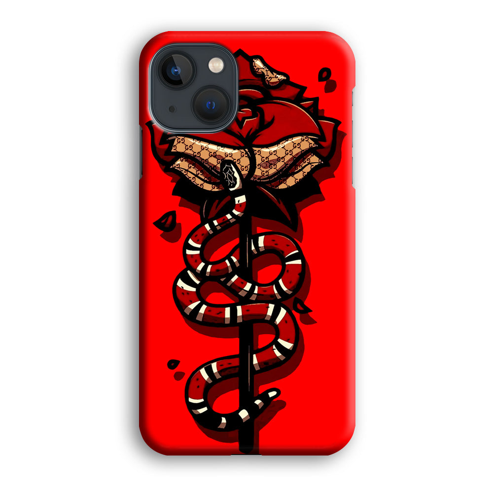 Red Rose Red Snake iPhone 13 Mini Case