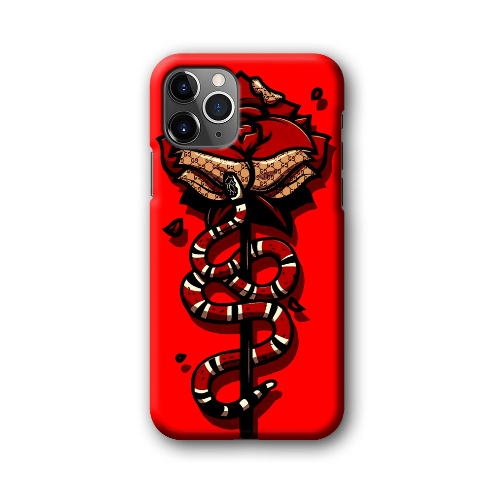 Red Rose Red Snake iPhone 11 Pro Case