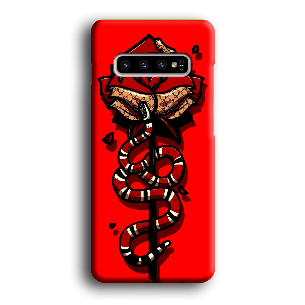 Red Rose Red Snake Samsung Galaxy S10 Plus Case