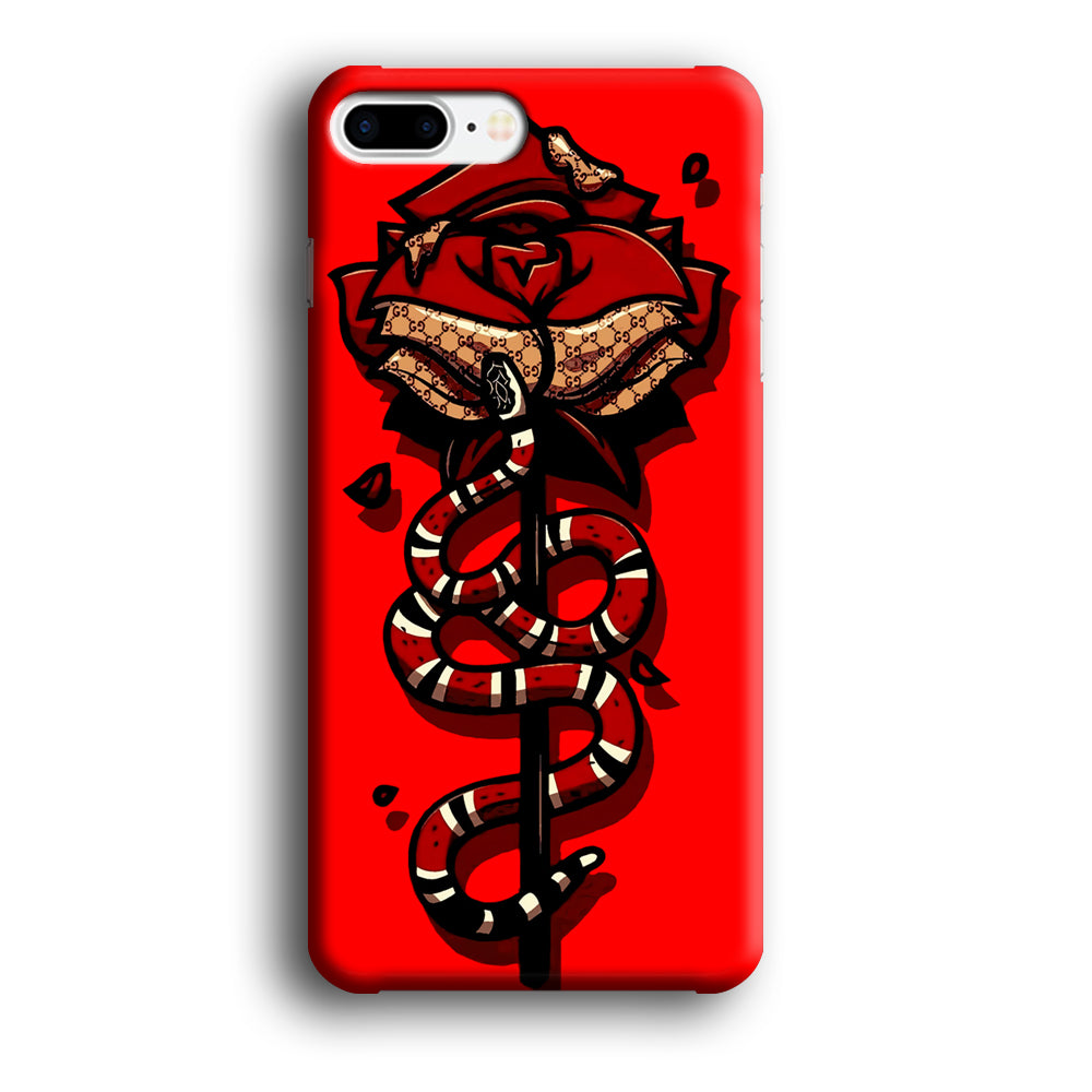 Red Rose Red Snake iPhone 8 Plus Case