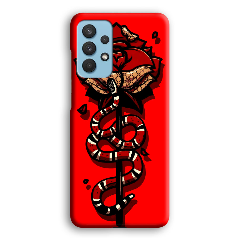 Red Rose Red Snake Samsung Galaxy A32 Case