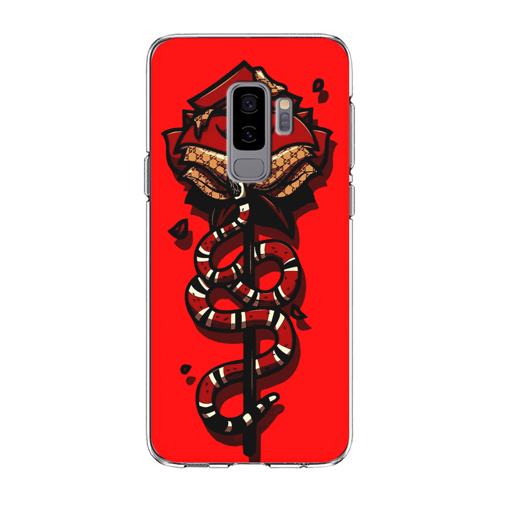 Red Rose Red Snake Samsung Galaxy S9 Plus Case