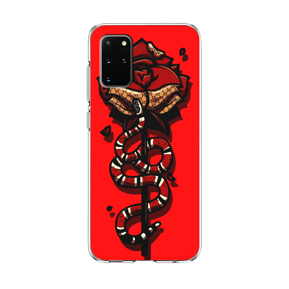 Red Rose Red Snake Samsung Galaxy S20 Plus Case