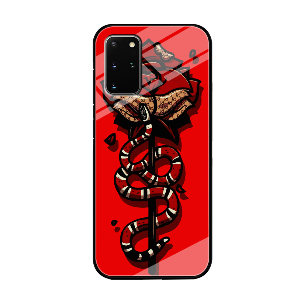 Red Rose Red Snake Samsung Galaxy S20 Plus Case