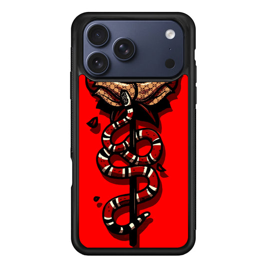 Red Rose Red Snake iPhone 17 Pro Case - Altracase