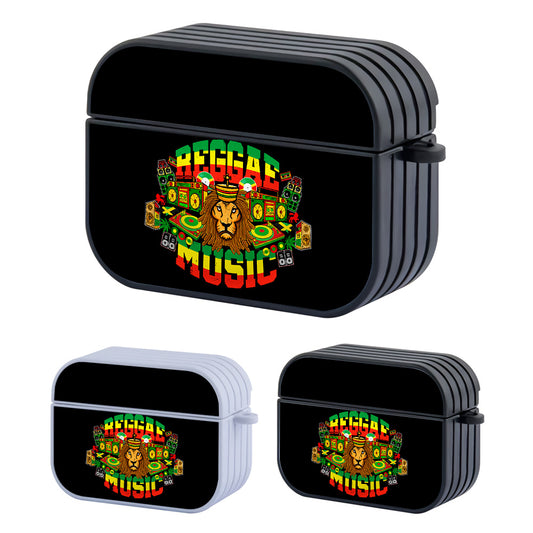 Reggae Rasta Jamaica Lion Hard Plastic Case Cover For Apple Airpods Pro