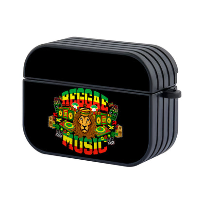 Reggae Rasta Jamaica Lion Hard Plastic Case Cover For Apple Airpods Pro